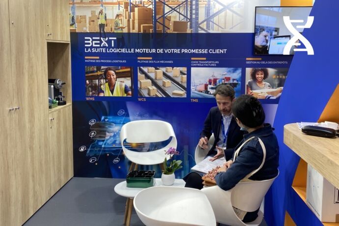 Résolument ouverts, nous avons à coeur de partager avec vous notre passion de l'optimisation des process logistiques, comme ici au SITL 2022. Résolument ouverts, nous avons à coeur de partager avec vous notre passion de l'optimisation des process logistiques, comme ici au SITL 2022.