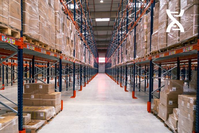 Nouvel entrepôt en cours de remplissage Nouvel entrepôt en cours de remplissage